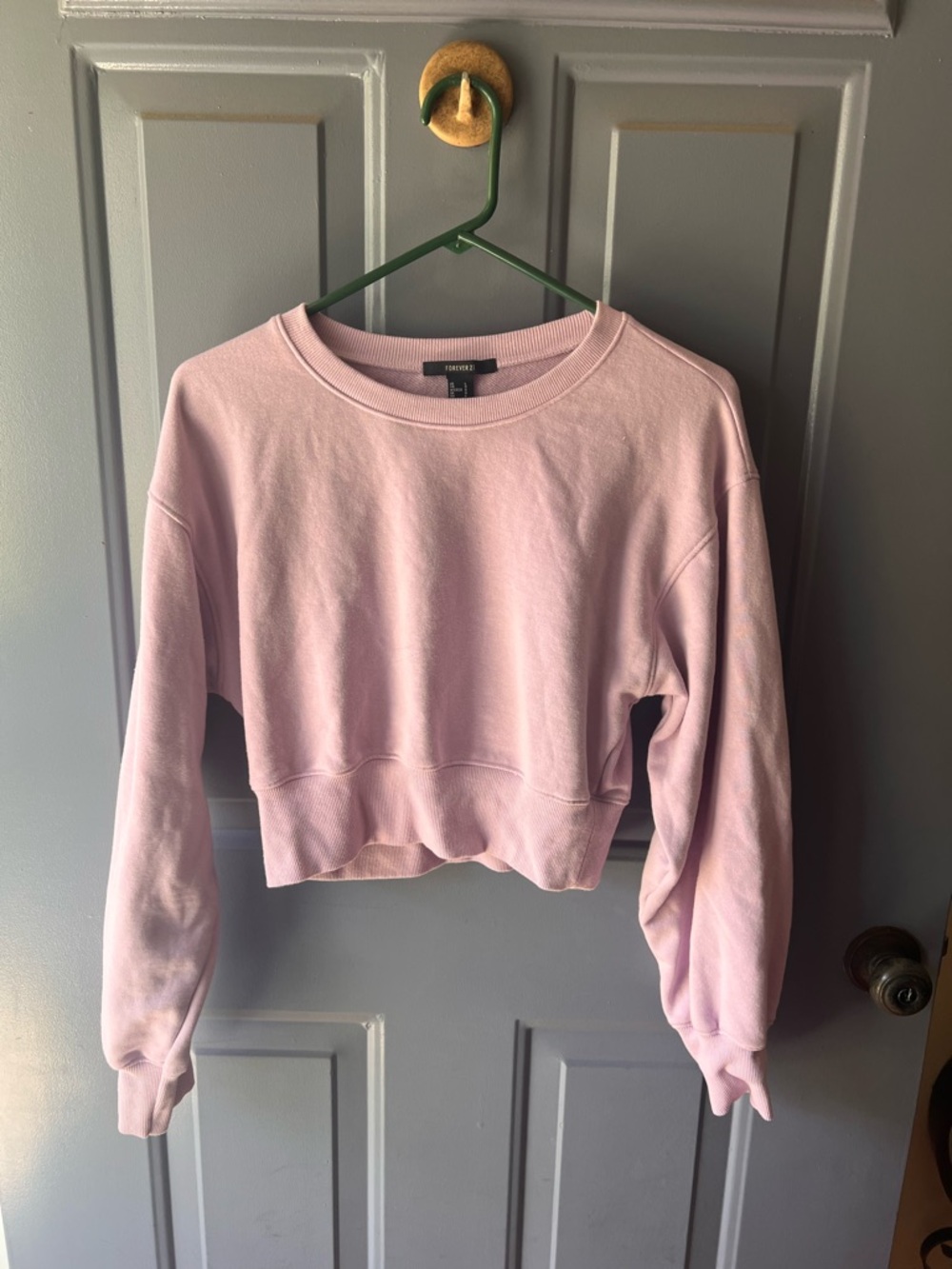 Forever 21 Pale Pink Crewneck Sweatshirt - fits slightly small